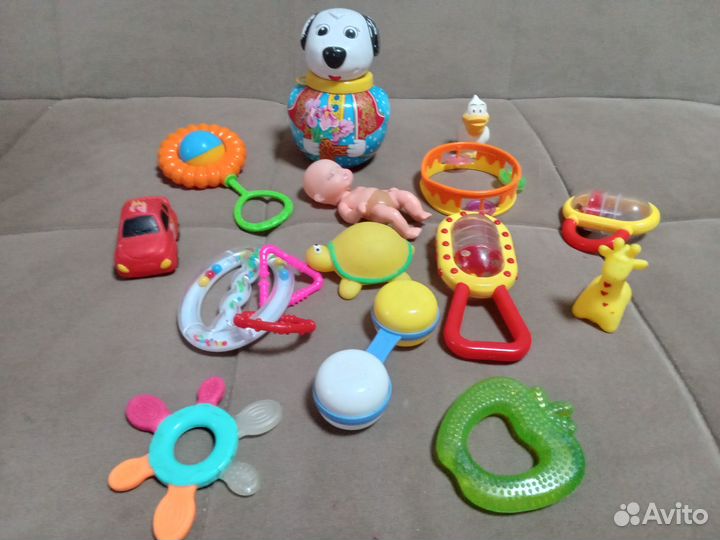 Игрушки погремушки пакетом