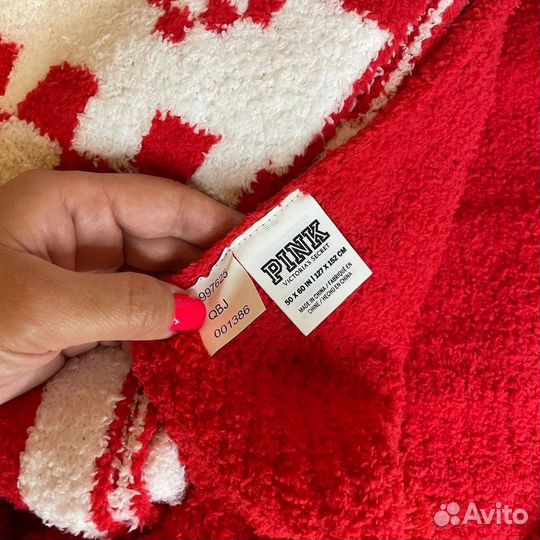 Плед с бубонами новый оригинал Victoria's Secret