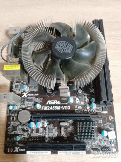 Сборка для пк, мат. плата + ram + проц + карта