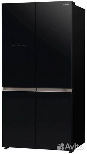 Холодильник Hitachi R-WB720PUC1 GCK, черный/стекло