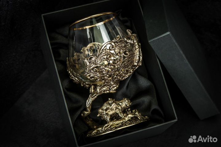 Бокал для коньяка «Охота Элит Медведь»