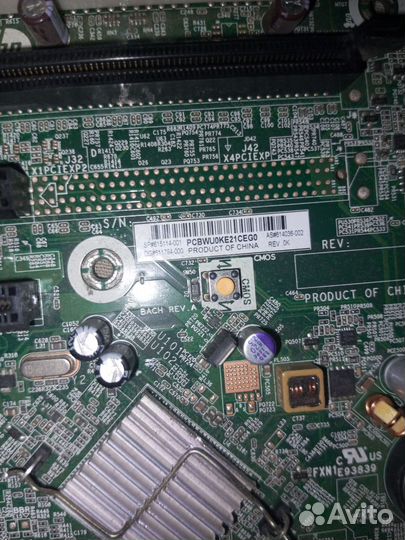 Материнская плата с процессором intel