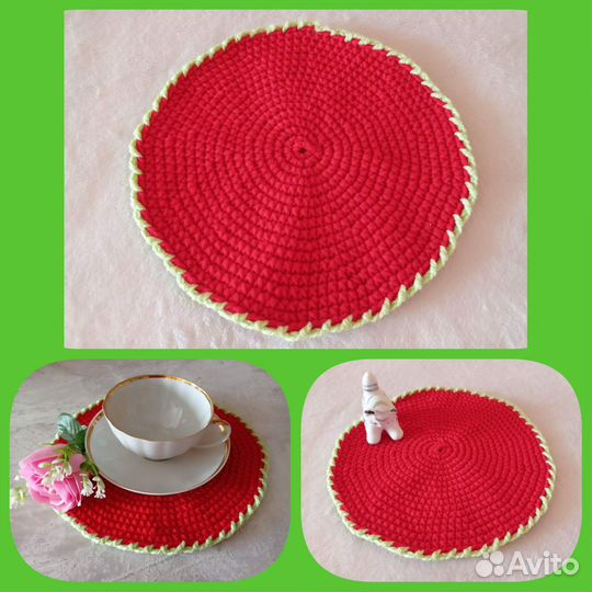 Вязанные салфетки под горячее