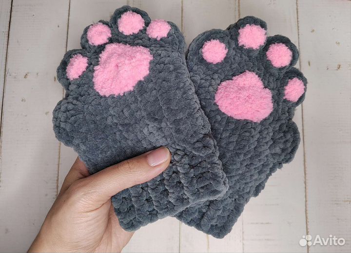 Митенки лапки. Котолапки