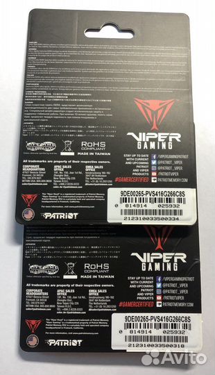 PVS416G266C8S Patriot Viper Steel sodimm DDR4 2х16