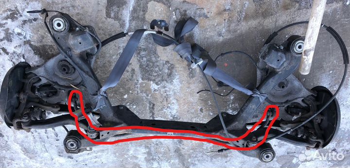 Стабилизатор задний audi A4 B6 (ауди А4 Б6)