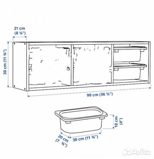 Полка настенная IKEA труфаст