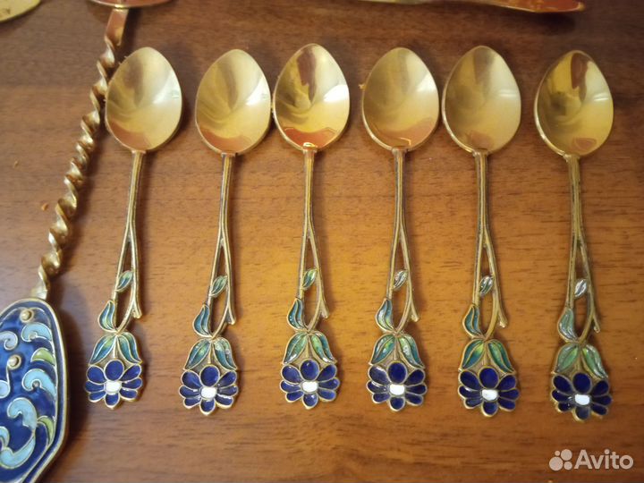 Винтаж набор столовых приборов для десерта СССР