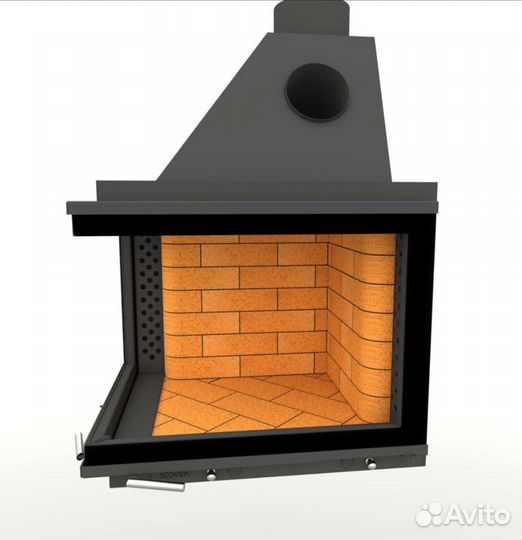 Каминная топка угловая 700мм