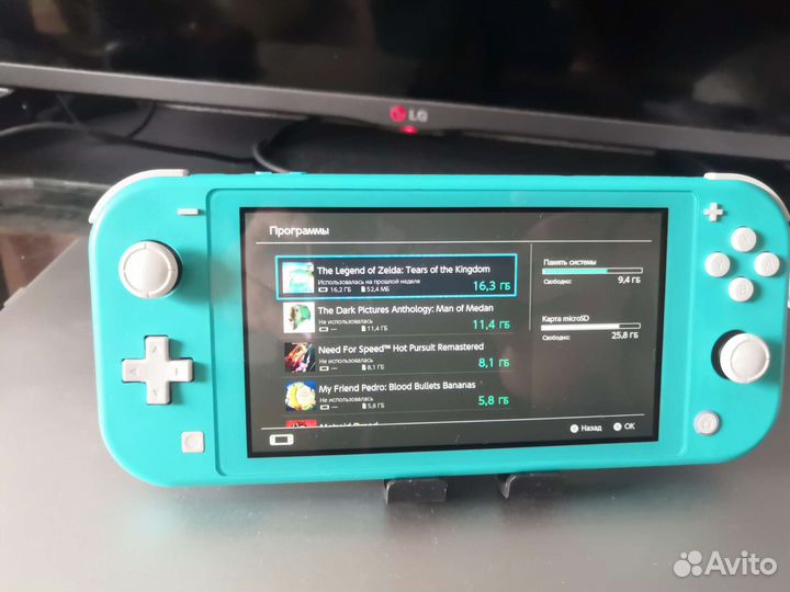 Nintendo switch lite прошит 160 гб
