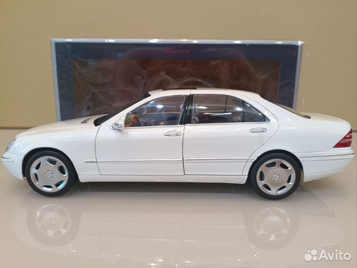 Mercedes S-Class W220 S600 (98-02г) Белый 1:18