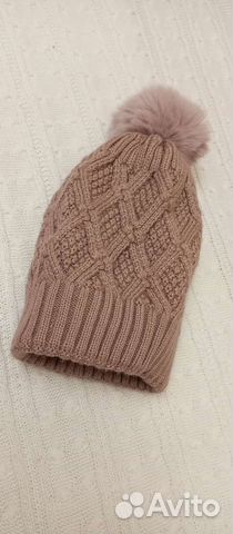 Шапка зимняя женская вязанная