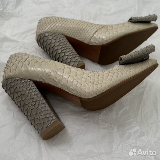 Туфли натуральная кожа питона