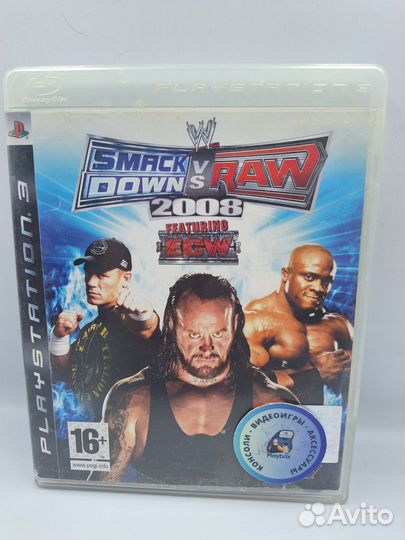 WWE SmackDown vs Raw 2008 PS3 (б/у, англ.)