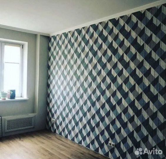 Поклейка обоев