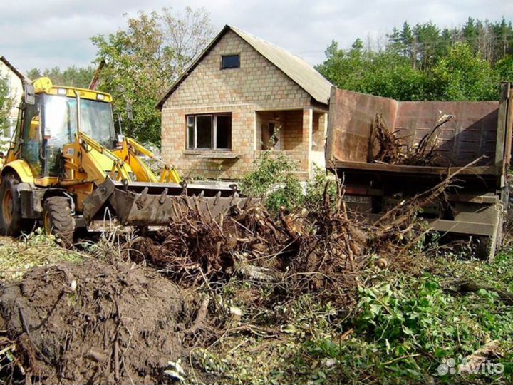 Расчистка участка и благоустройство в Развилке