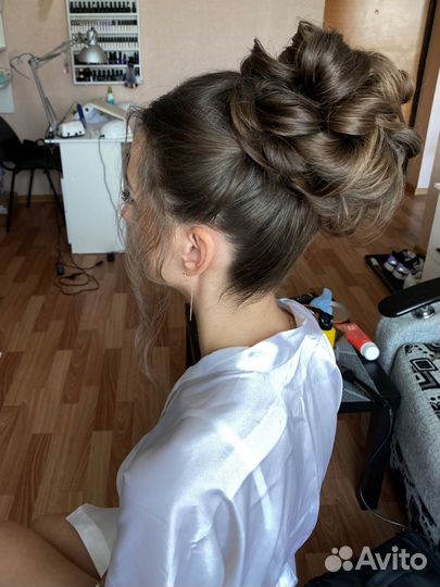 Укладка, прическа, локоны