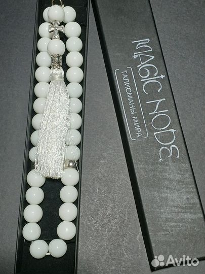 Четки православные Белый агат имитация
