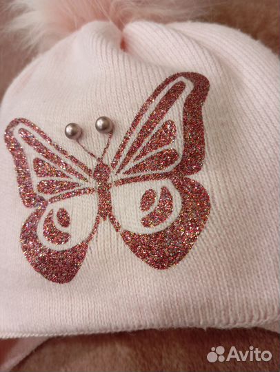 Шапка зимняя для девочки 44 46