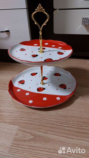 Конфетница/фруктовница 2х ярусная