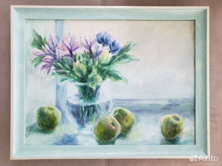 Картина маслом Натюрморт с яблоками