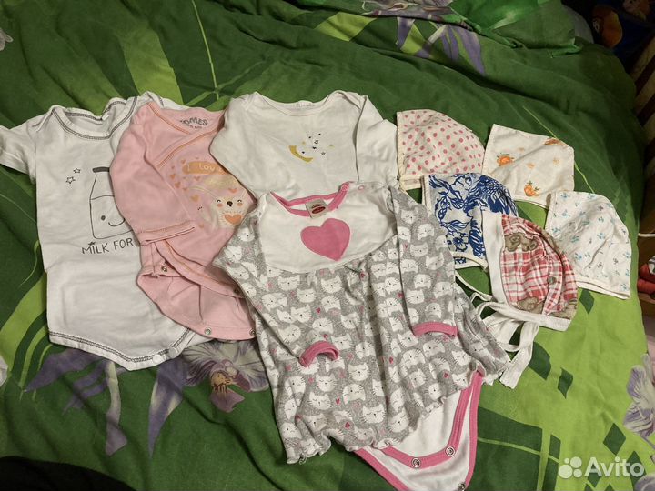 Пакет одежды на девочку 6-9 месяцев