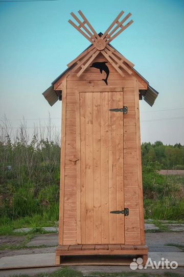 Дачный туалет деревянный Р535