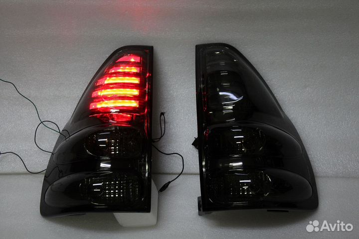 Prado 120 LED Стоп сигналы диодные Черные F4DZ9