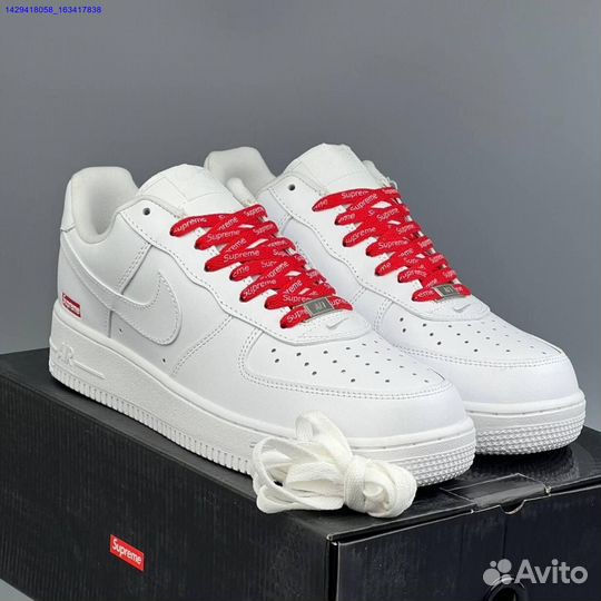 Кроссовки Nike Air Force 1 Low & Supreme (Арт.34066)