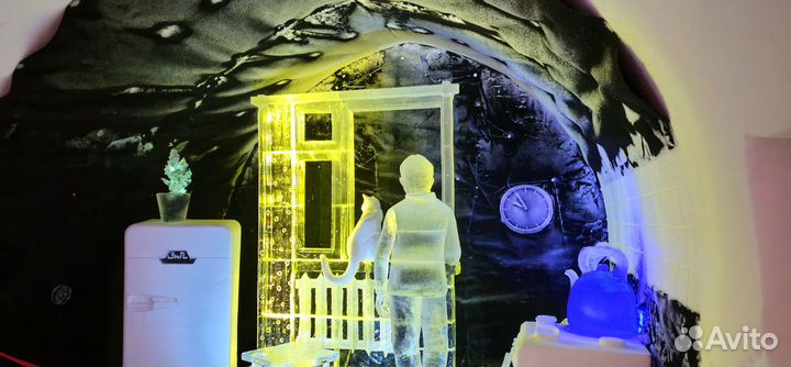 Снежная деревня, хибины