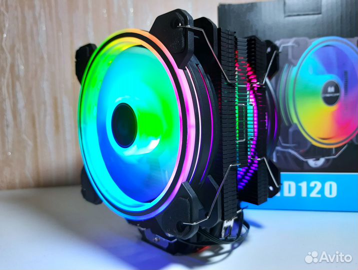 Новый Кулер Процессора Halo 6XT 2-FAN A-RGB V3