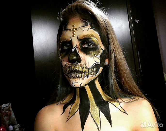 Грим на хэллоуин