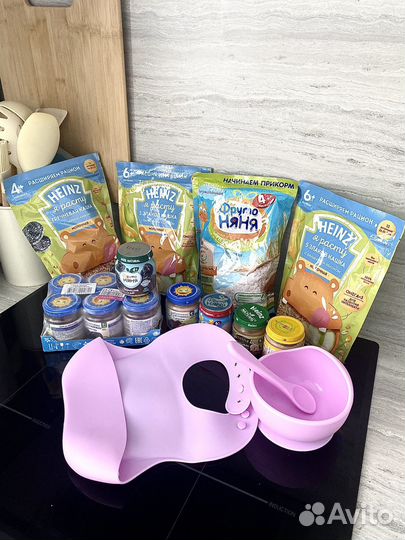 Набор для прикорма каши пюре посуда