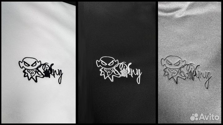 Зип Худи Rhinestones белая