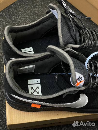 Кроссовки off white x Nike air force 1 low black