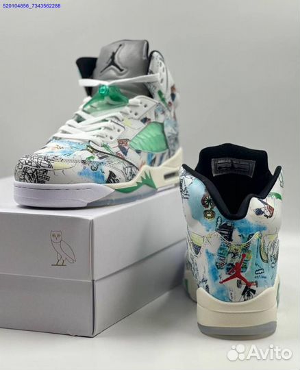 Кроссовки Nike Air Jordan 5 Retro White (Арт.21131