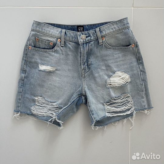 40-42 Gap шорты джинсовые женские голубые новые