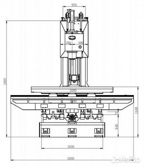 Вертикальный фрезерный станок L1890 JS WAY