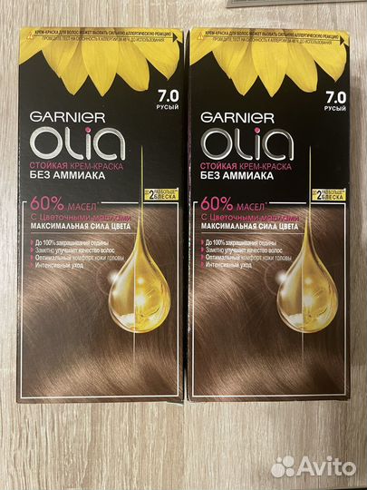 Краска для волос garnier olia 7.0 русый
