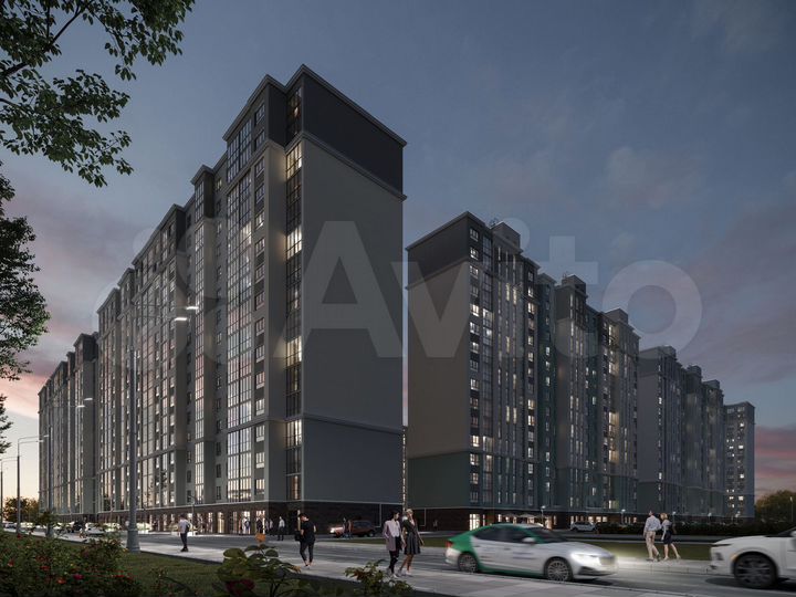 2-к. квартира, 64,6 м², 16/17 эт.