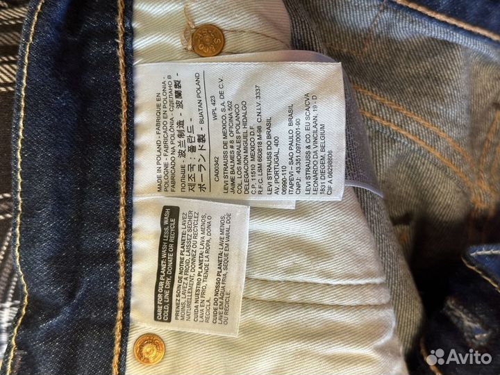 Джинсы levis 512 мужские