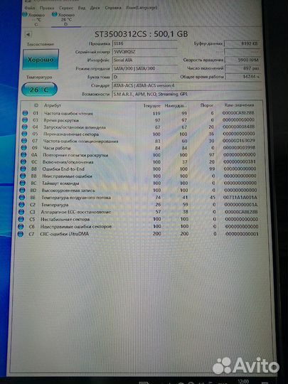 Жёсткие диски 500гб