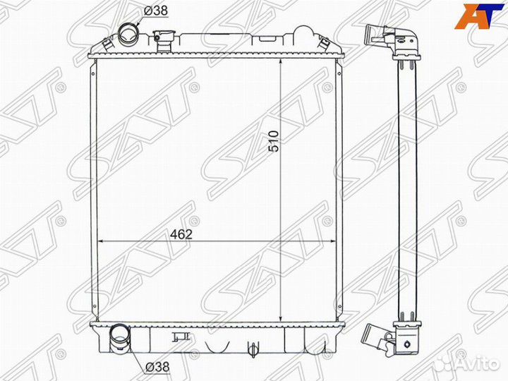 Радиатор Isuzu ELF NPR\NQR 93-06 / Mazda Titan 0