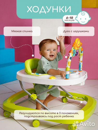 Ходунки AmaroBaby Walking Baby с игровой панелью