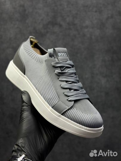 Кроссовки мужские Boss серый