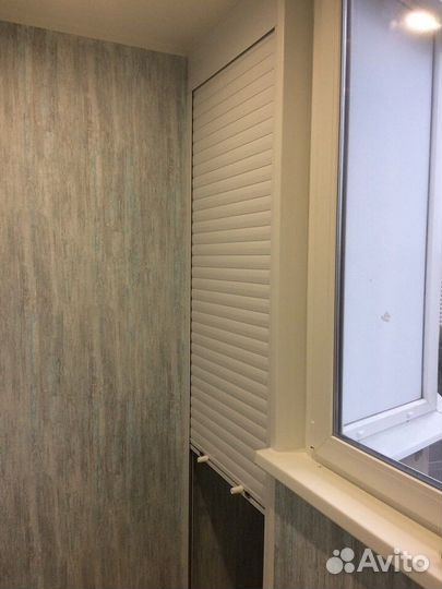 Шкаф с рольставнями на балкон по вашему эскизу