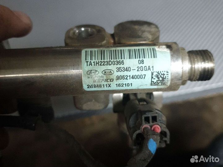 Топливная рейка(рампа) киа оптима 4 2.4