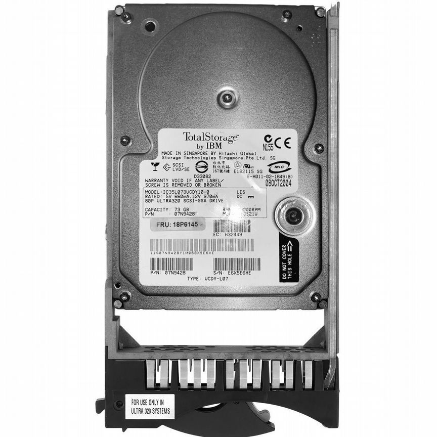 [08K0373] Жесткий Диск Ibm 73gb U320scsi 3.5" Hdd 08k0373