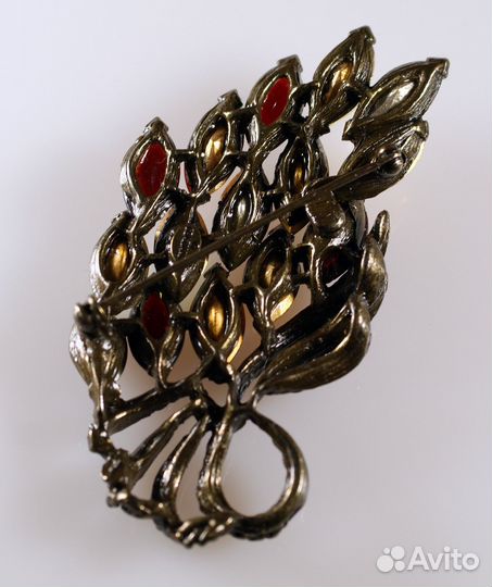 Брошь graziano с клеймом. Винтаж. США