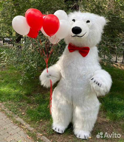 Ростовая кукла белый медведь